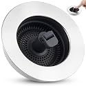 Universal 3-in-1 Kitchen Sink Drain Strainer Stopper, Pop Up