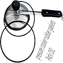 Universal 3 Litre Pressure Cooker Rubber Gasket | Compatible with All Inner Lid Steel & Aluminium Cookers (Pack of 2)