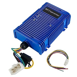 universal 3648v to 12v golf cart voltage reducer regulator dc buck converter step down transformer compatible with e-z-go yamaha club car 30a 350w