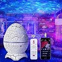 LED Night Light Star Projector Lamp with 360° Rotatable &amp; Remote Control and 6 Film Shade Rechargeable Lamp for Kids-Baby Room Decoration,Bedroom,Nursery Room,Birthday Gift