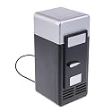 Universal 5V Car Mini Fridge Warmer and Cooler Dual Auto USB Refrigerator Freezer Office Black