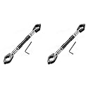 Universal Adjustable Motorcycle Handlebar Cross Bar (M1-RED-BLACK, MODEL-1)