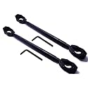 Universal Adjustable Motorcycle Handlebar Cross Bar (M1, FULL BLACK (pack of 2))