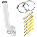 Universal Antenna Mount, 12" Adjustable J Pole Mounting with Weather Proof, Pole and Wall Mounted Bracket Mount for Wireless Bridges,AP,Access Point,Starlink Satellite,Weather Station,WiFi Router