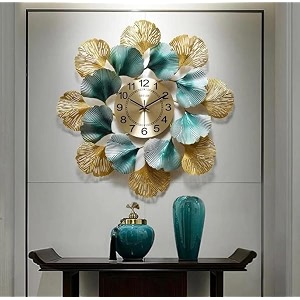 universal art metal iron clock willow time dcor decorative wall artsculpture for home living roombedroomoffice 30x2x30 inches