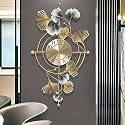 UNIVERSAL ART Metal Iron Clock Willow Vertical Time Decorative Wall Art/Sculpture for Home Living Room/Bedroom/Office (20X2X35 Inches)