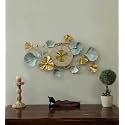 UNIVERSAL ART Metal Iron Clock Willow Time Decorative Wall Art/Sculpture for Home Living Room/Bedroom/Office (19X2X34 Inches)