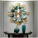 UNIVERSAL ART Metal Iron Clock Willow Time DÉcor Decorative Wall Art/Sculpture for Home Living Room/Bedroom/Office (30X2X30 Inches)