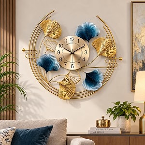 universal art metal wall clock elegant floral design 24x1x24 in