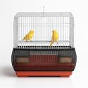 Universal Bird Cage Seed Catcher Universal Mesh Skirt Cover Stretchy Small Animal Cages Cover Pet Removable Durable Protector (Black, Small)
