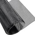 Universal Car Grill Mesh 40" x 13", Black-Painted Aluminum Alloy Automotive Grille Insert, Multifunctional Grille Mesh Roll (black, 6x12mm Rhombic Hole)