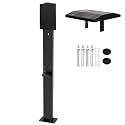 Universal EV Charging Station Stand with Hook and Canopy, Floor Mounted Vehicle Charger Holder for Secure and Convenient Charging in Garages, Factories, and Communities