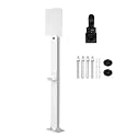 Universal EV Charging Station Stand with Hook and Canopy, Floor Mounted Vehicle Charger Holder for Secure and Convenient Charging in Garages, Factories, and Communities