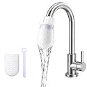 Universal Faucet Water Filter Cotton Replacement Pack of 20 with 4 Securing Straps, High-Density Tap Filter Cotton Refills for Kitchen & Bathroom Faucets, Compatible Replacement Filter Media