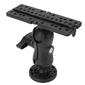 Universal Fish Finder Base, 360 Degree Swivel Ball Mount Fish Finder Mount, Fish Finder Bracket Mounting Plate for Canoes, Kayaks