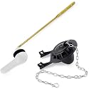 Universal Front-Mount Toilet Handle Replacement with 2-Inch Toilet Flapper
