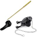 Universal Front-Mount Toilet Handle Replacement with 2-Inch Toilet Flapper