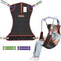 EZ Assistive Universal Full Body Patient Lift Sling,Medical Sling for Bed Positioning and Bathing Assist Aids,Transfer Sling for Elderly,Disabled,Bedridden (Black, Small)