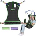 EZ Assistive Universal Full Body Patient Lift Sling,Medical Sling for Bed Positioning and Bathing Assist Aids,Transfer Sling for Elderly,Disabled,Bedridden (Black, Large)