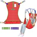 EZ Assistive Universal Full Body Patient Lift Sling,Medical Sling for Bed Positioning and Bathing Assist Aids,Transfer Sling for Elderly,Disabled,Bedridden (Red, Large)