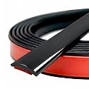 Universal Glossy Black Body Side Molding Trim, Self Adhesive Protection for Cars/Trucks/Vans Body Door Window Bumper and More, W:2inch; L:20Feet