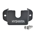 Universal Ham Radio/Handheld Micorphone/CB Mic Aluminum Alloy Bracket with Adhesive Back, Pre Drill Holes with Self-Tapping Screw for Baofeng Midland Kenwood Motorola Walkie-Talkie (Black-Pack of 1)