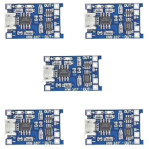 5pcs tp4056tpa40564056 micro usb 5v battery charging module with inbuilt battery protection and charging indicator for diy projects