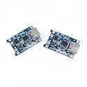 TP4056 USB-C Charging Module for 18650 Lithium Battery | 3.7V DIY Charger Board with Overcharge Protection 2Pcs