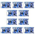 TP4056 Micro USB 10Pcs Lithium Battery Charging Converter with Overcharge Discharge Over-Current Protection Charging Board (5V,18650)