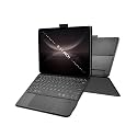 Universal Keyboard Case for 9-11 Inch Tablets, Dual Bluetooth Detachable Keyboard for Android Tablets/iPads/Galaxy Tabs, Magnetic Backlit Keyboard with Washable Adhesive Mount&Any-Angle Stand&Trackpad