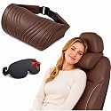 Universal Memory Foam Car Headrest Neck Pillow Ergonomic (Brown,1PC)