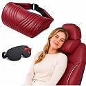 Universal Memory Foam Car Headrest Neck Pillow Ergonomic (Red,1PC)