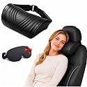 Universal Memory Foam Car Headrest Neck Pillow Ergonomic (Black,1PC)