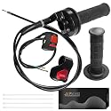 Universal Mini Bike Throttle Assembly&amp;Cable Kit | Direct Replacement for Coleman BT200X,CT200U/EX,MB200&amp;Predator 212cc/196cc Engines | Fits Most 7/8" Handlebar Mini Bikes with Cruise Control (Black)