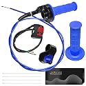Universal Mini Bike Throttle Assembly&amp;Cable Kit | Direct Replacement for Coleman BT200X,CT200U/EX,MB200&amp;Predator 212cc/196cc Engines | Fits Most 7/8" Handlebar Mini Bikes with Cruise Control (Blue)