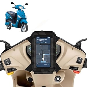 universal mobile holderstandmount pouch for scooters scooty for electric optima black