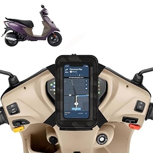 universal mobile holderstandmount pouch for scooters scooty for scooty zest black