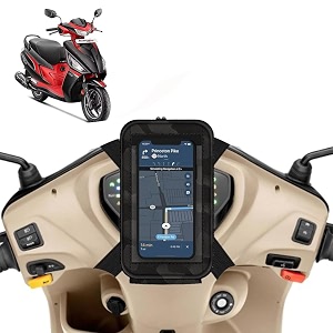 universal mobile holderstandmount pouch for scooters scooty for maestro electric black