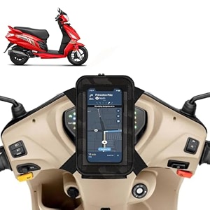 universal mobile holderstandmount pouch for scooters scooty for maestro edge black