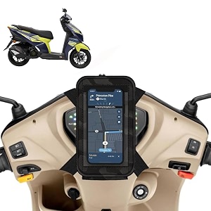 universal mobile holderstandmount pouch for scooters scooty for ntorq 125 black