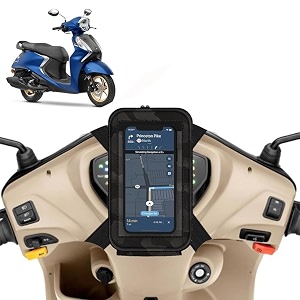 universal mobile holderstandmount pouch for scooters scooty for fascino 125 black