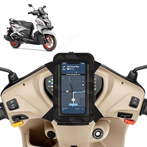 universal mobile holderstandmount pouch for scooters scooty for cygnus ray zr black