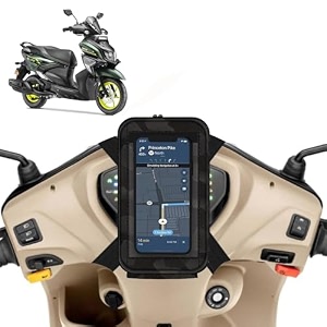 universal mobile holderstandmount pouch for scooters scooty for ray zr black