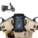 Universal Mobile Holder/Stand/Mount Pouch for Scooters Scooty for Activa 6G (Black