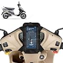 Universal Mobile Holder/Stand/Mount Pouch for Scooters Scooty for Scooty Pep Plus (Black