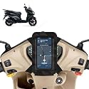 Universal Mobile Holder/Stand/Mount Pouch for Scooters Scooty for Burgman Electric (Black