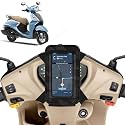 Universal Mobile Holder/Stand/Mount Pouch for Scooters Scooty for Fascino 125 FI (Black