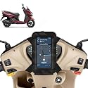 Universal Mobile Holder/Stand/Mount Pouch for Scooters Scooty for Burgman Street (Black