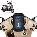 Universal Mobile Holder/Stand/Mount Pouch for Scooters Scooty for Cygnus Ray ZR (Black