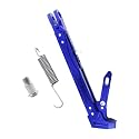 Universal Motorcycle Kickstand Adjustable Foot Side Support Parking Kickstand for Electric Motorbike Parking Foot Side Support Stand (Blue-260-300)